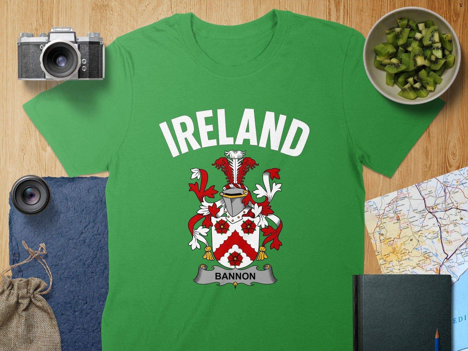 Ireland Bannon Family Crest Graphic T-Shirt product