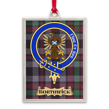 Fide Et Spera Borthwick Plaid Pattern Ornament product