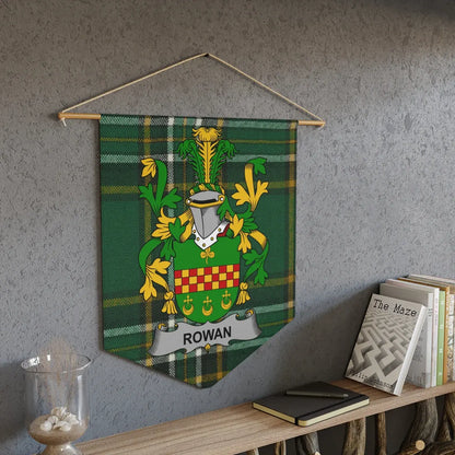 Rowan Family Crest Tartan Wall Hanging product