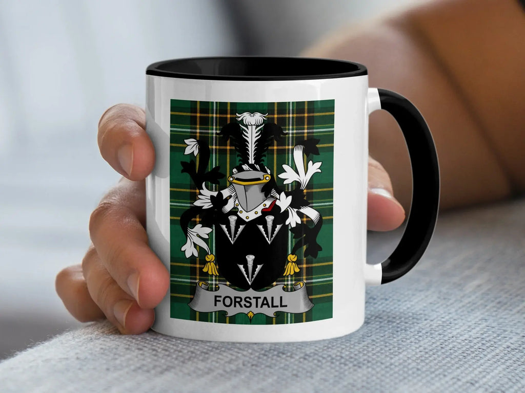 Forstall Irish National Tartan ceramic accent mug