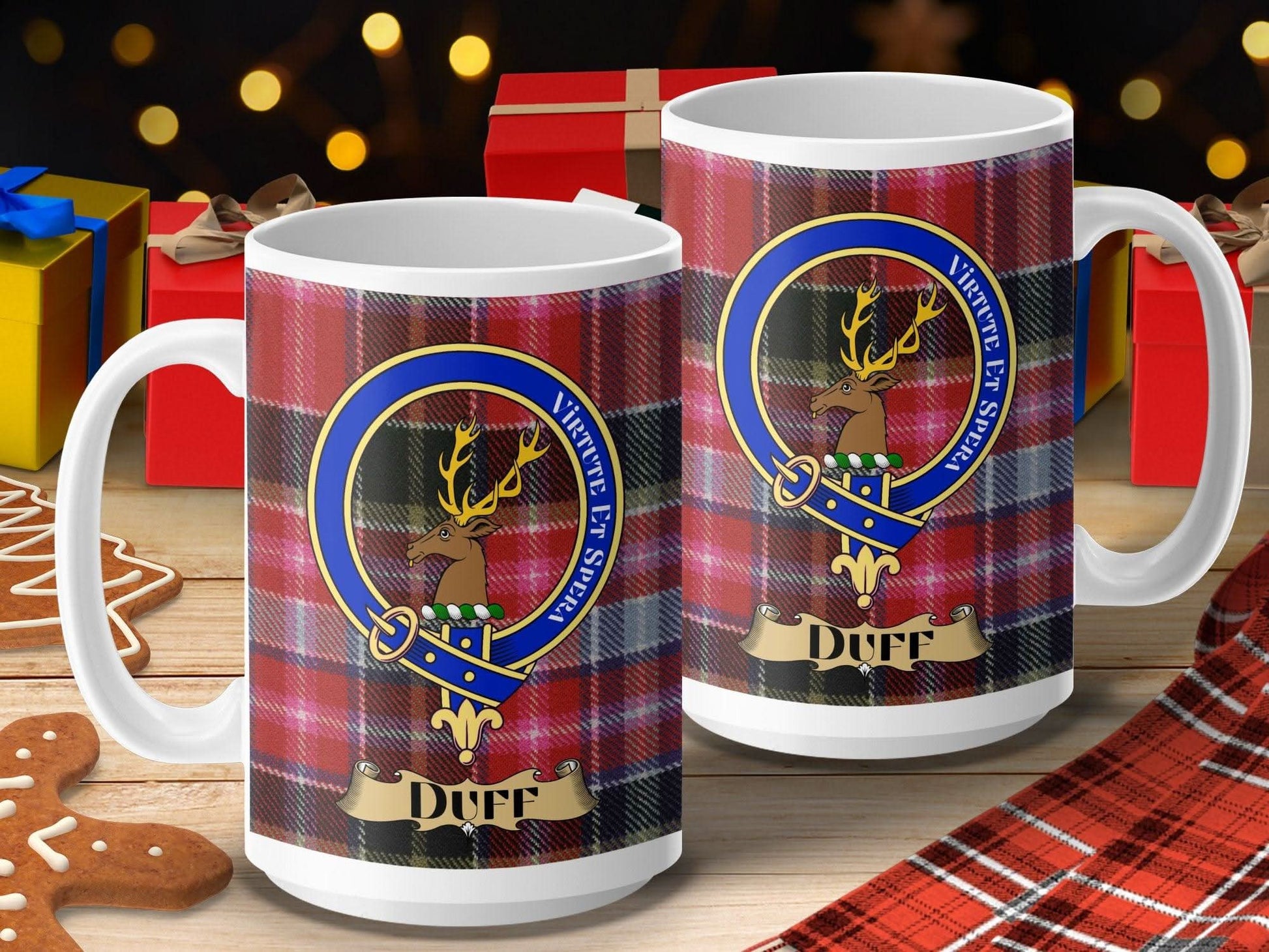 Festive Duff Clan Tartan Plaid Coffee Mug product