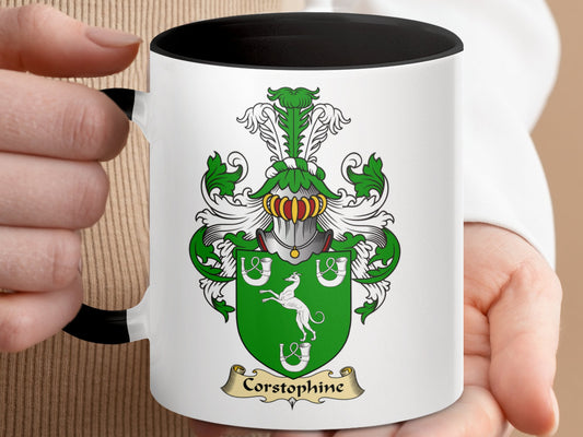 Clan Corstophine Scottish Clan Accent Coffee Mug - Living Stone Gifts