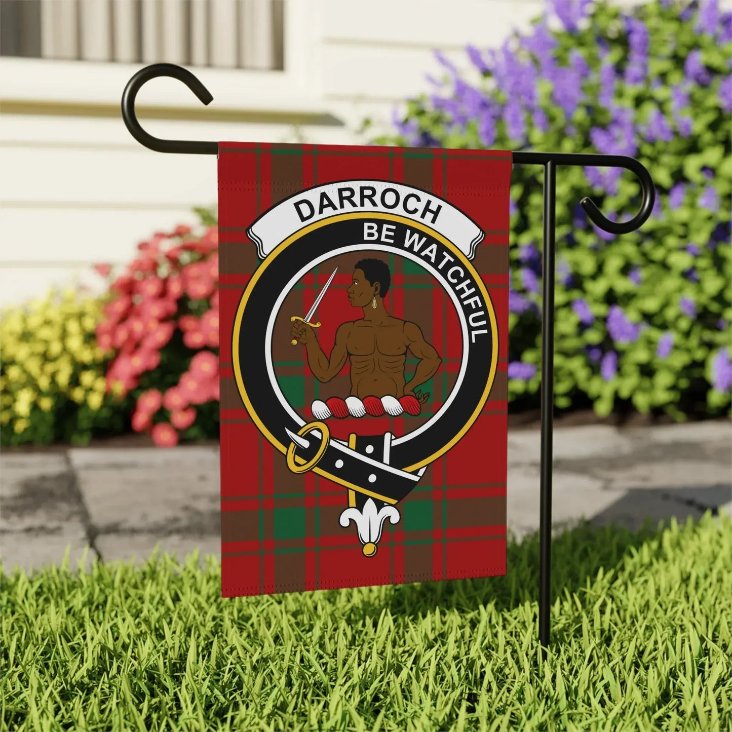 Darroch Be Watchful Clan Emblem Yard Flag product