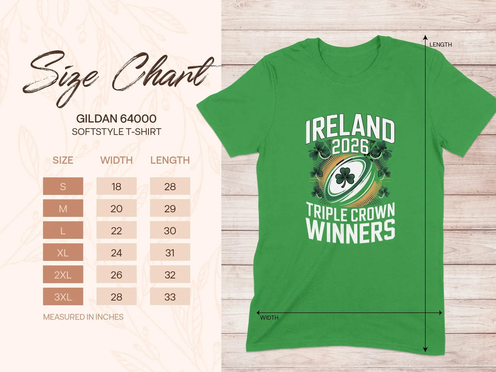 Ireland 2026 Triple Crown Winners Gildan T-Shirt product type