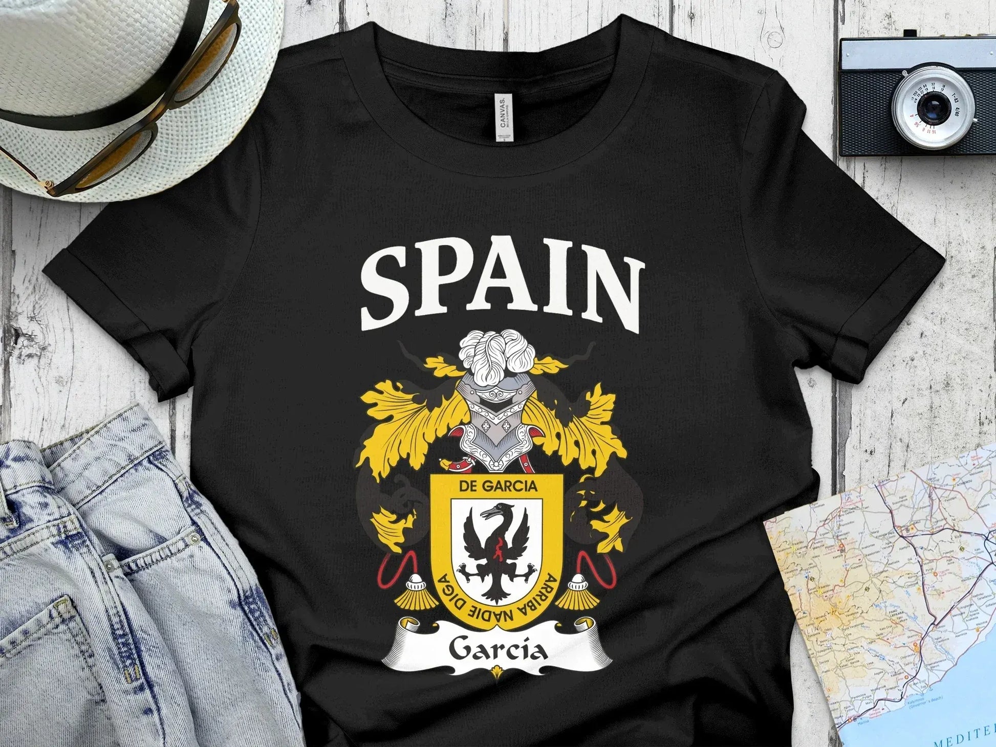 Spain De Garcia Coat of Arms Graphic T-Shirt product type