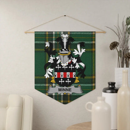 Minne Family Crest Tartan Wall Hanging product