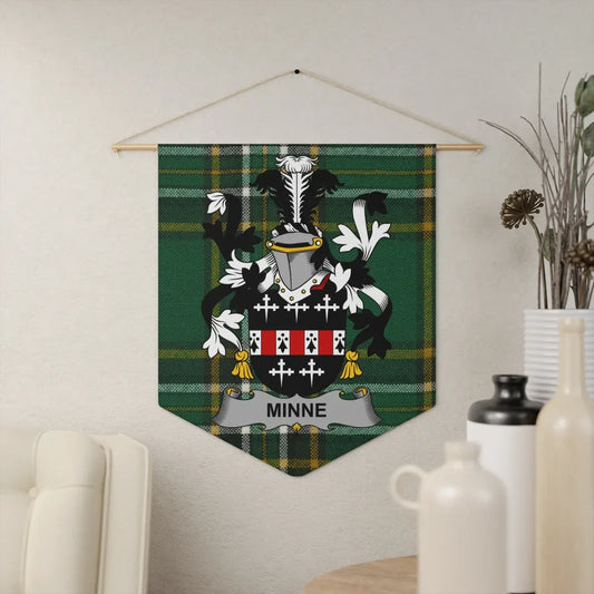 Minne Family Crest Tartan Wall Hanging product