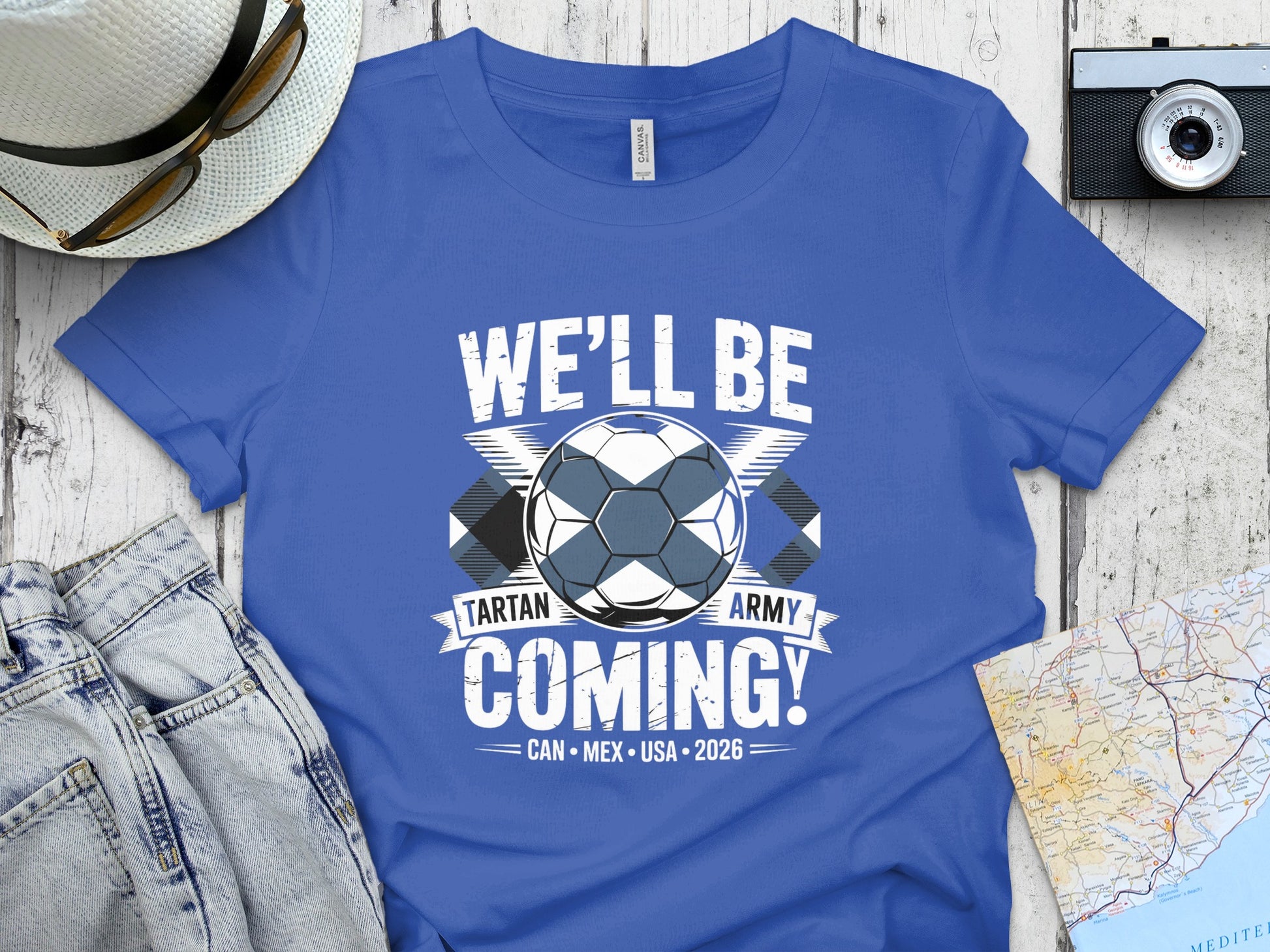 We'll Be Coming Tartan Army Soccer 2026 Shirt