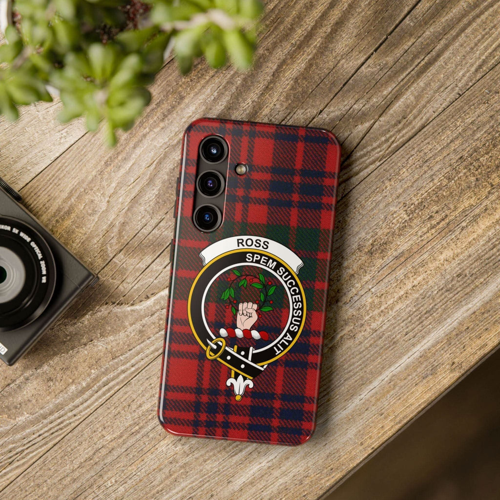 Ross Clan Scottish Tartan Cell Phone Case - Celtic Ancestry Gifts