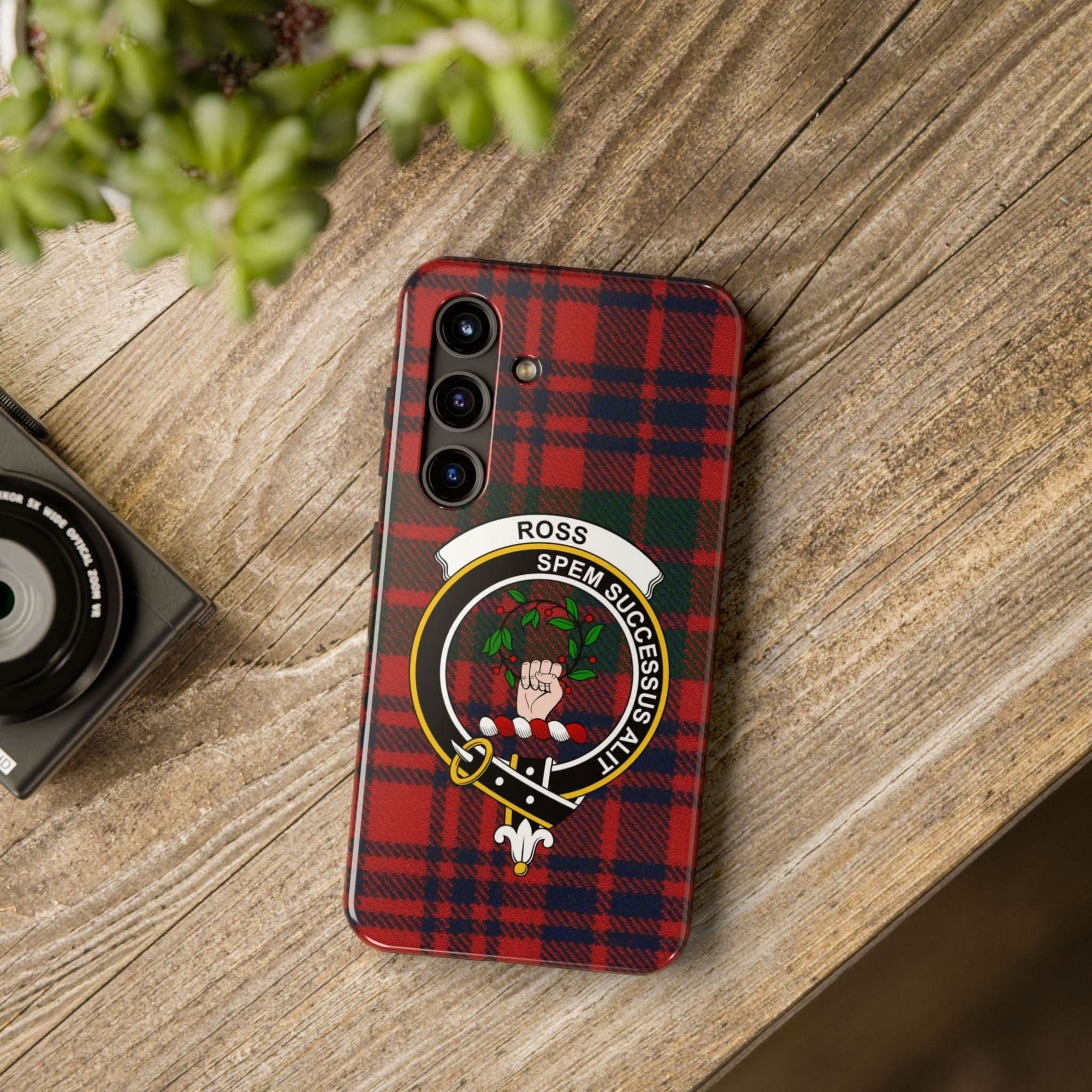 Ross Clan Scottish Tartan Cell Phone Case - Celtic Ancestry Gifts