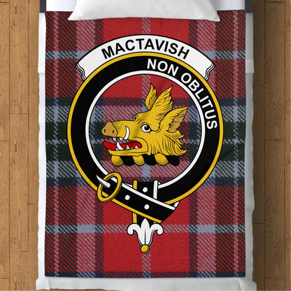 Scottish Clan Mactavish Tartan Throw Blanket - Living Stone Gifts