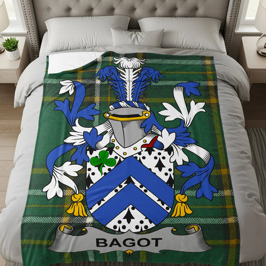 Bagot Family Crest Print Blanket product type