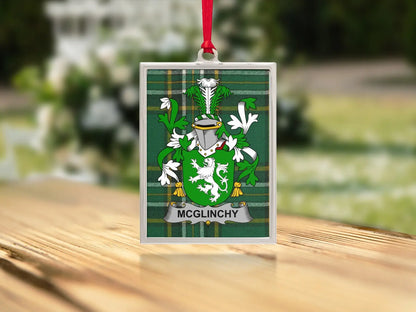 McGlinchy Family Crest Tartan Background product