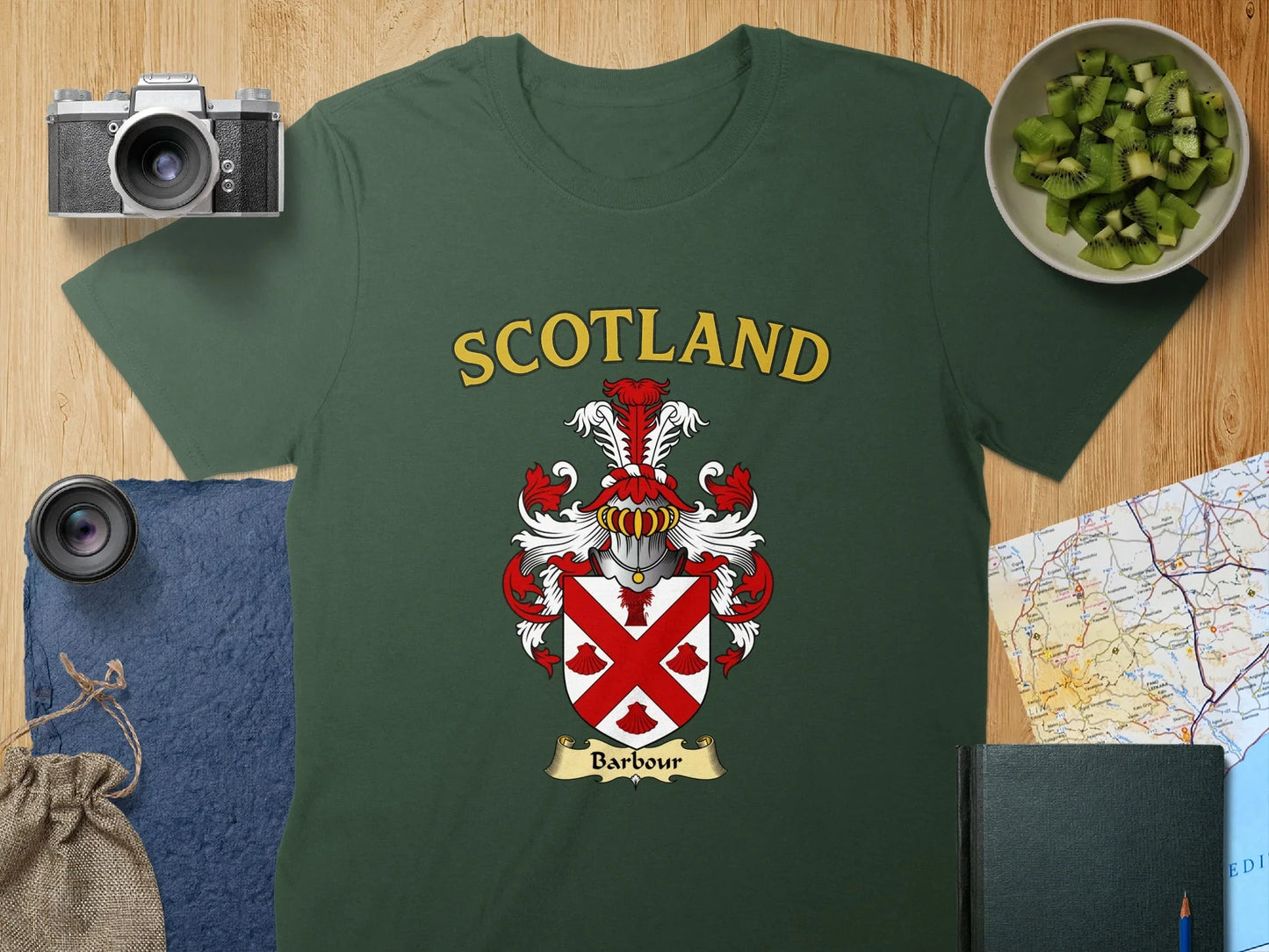 Scotland Barbour T-Shirt with Crest Graphic product
