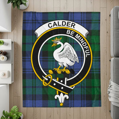 Calder Be Mindful Crest Plaid Design Blanket product