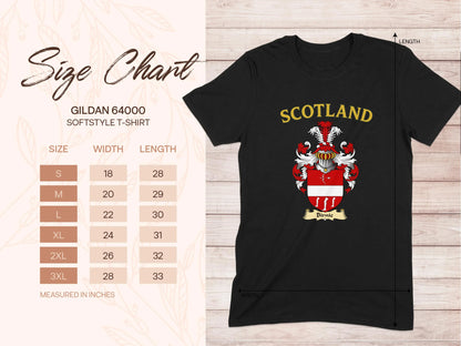 Scotland Family Crest Graphic Short Sleeve T-Shirt product