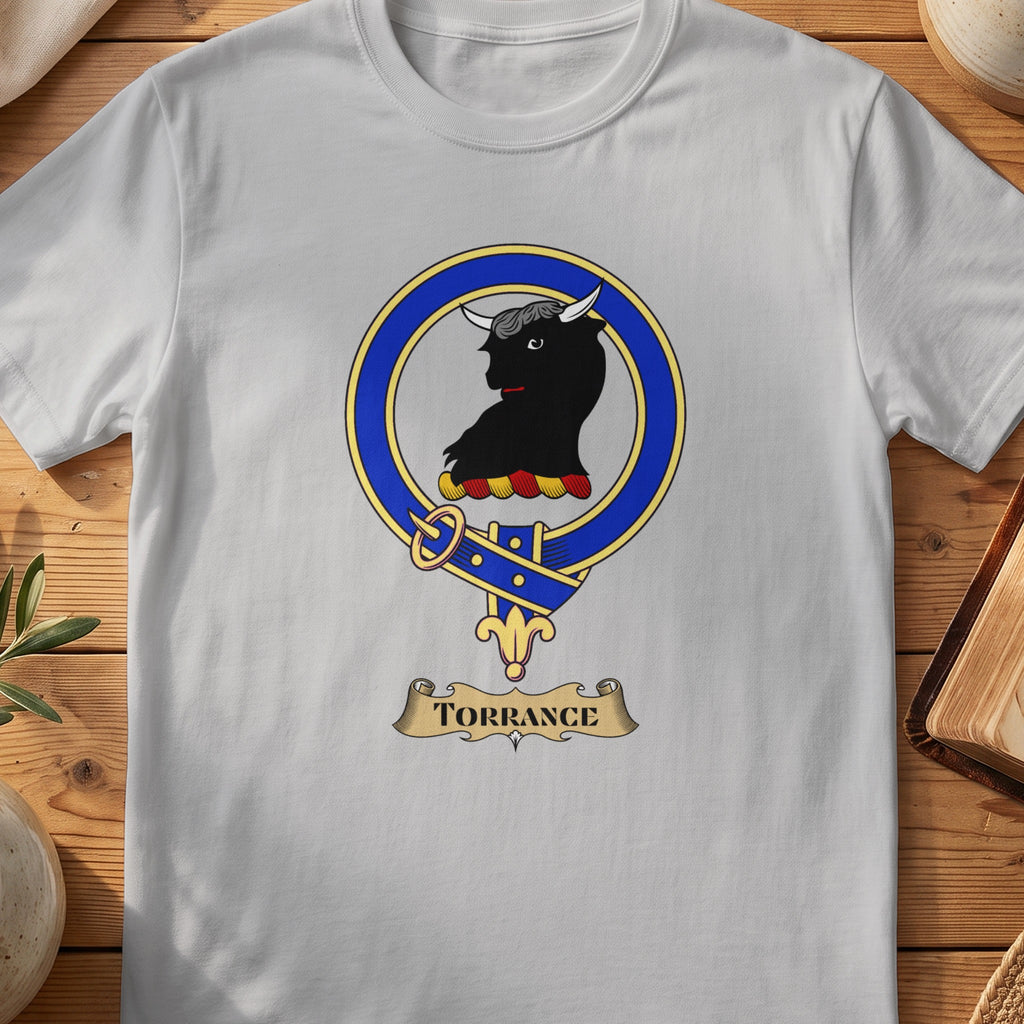 Torrance Scottish clan crest T-shirt in Sport Grey