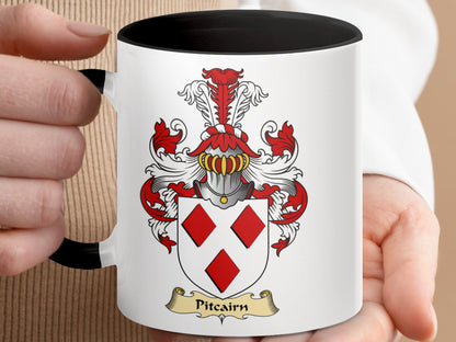 Pitcairn Scottish Clan Family Heritage Crest Mug - Living Stone Gifts