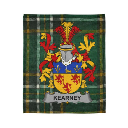 Kearney Family Crest Blanket Unique Personalized Product