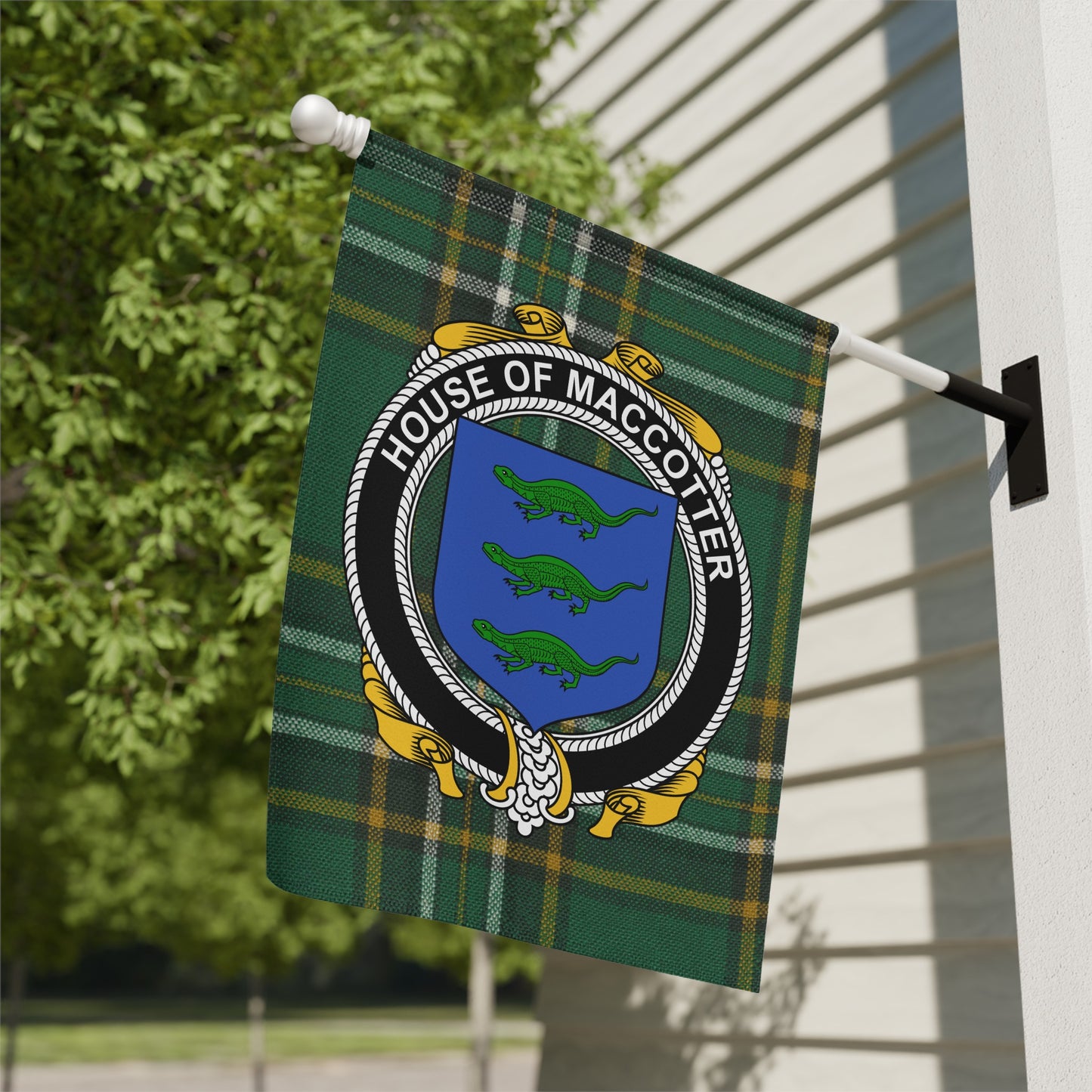 House of Maccotter Green Banner Flag Product