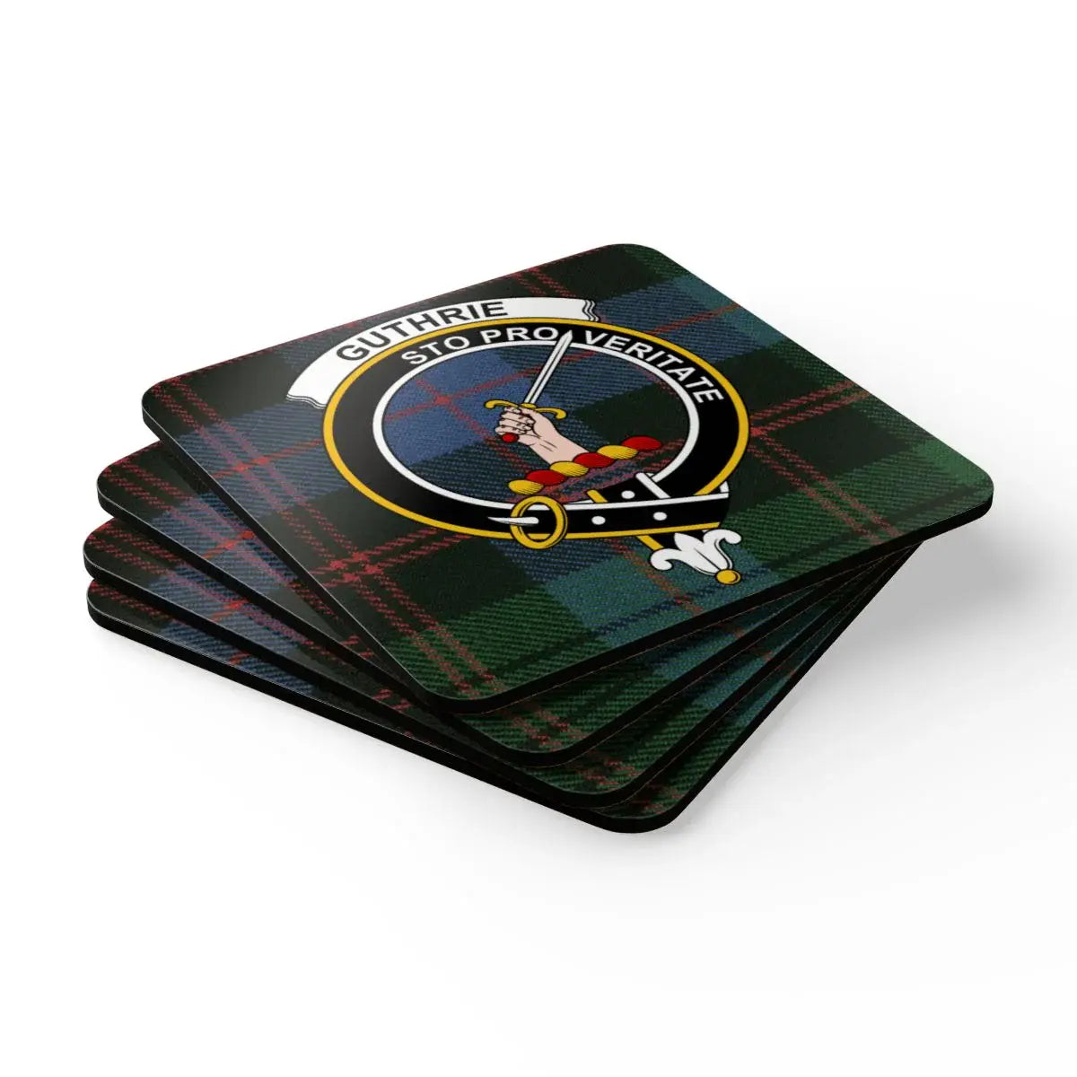 Guthrie Sto Pro Veritate Tartan Coasters Set product type