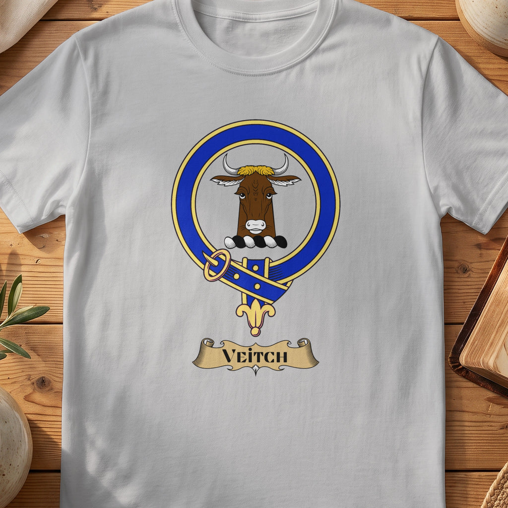 Veitch Scottish clan crest T-shirt in Sport Grey
