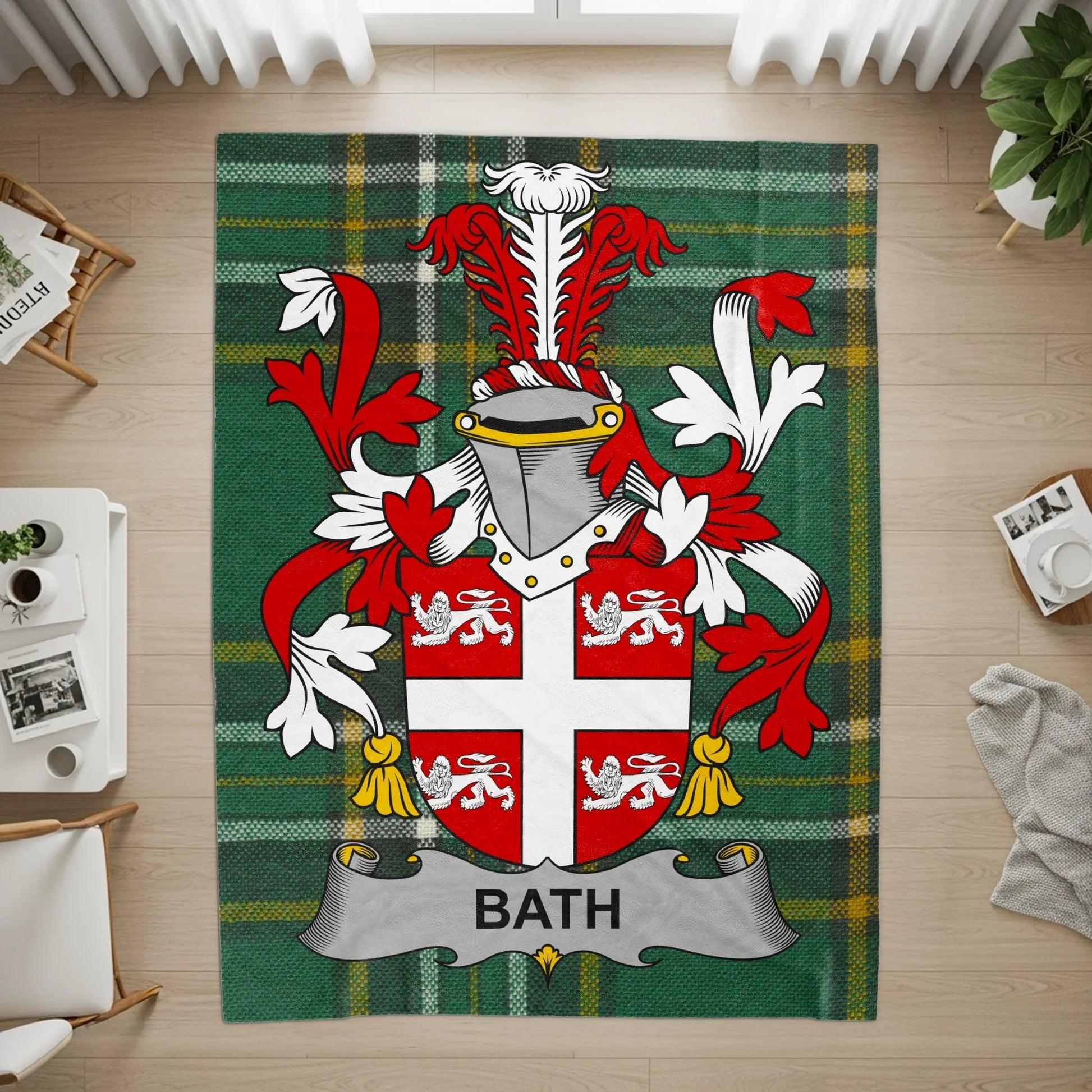 Bath Crest Family Heritage Design Printed Rug product