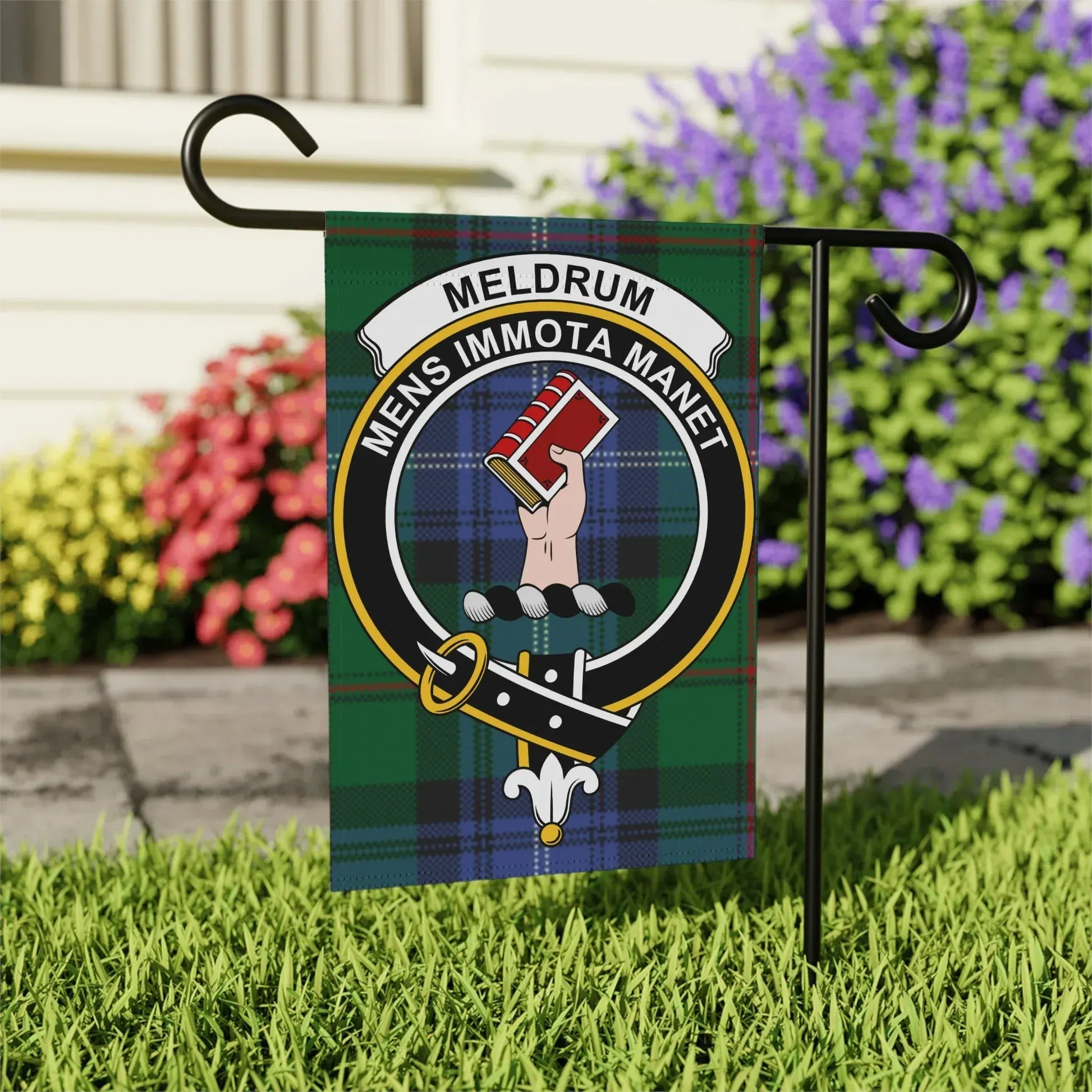 Meldrum Family Crest Garden Flag product