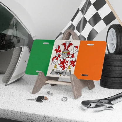 Irish Flag Coat of Arms Personalized License Plate product