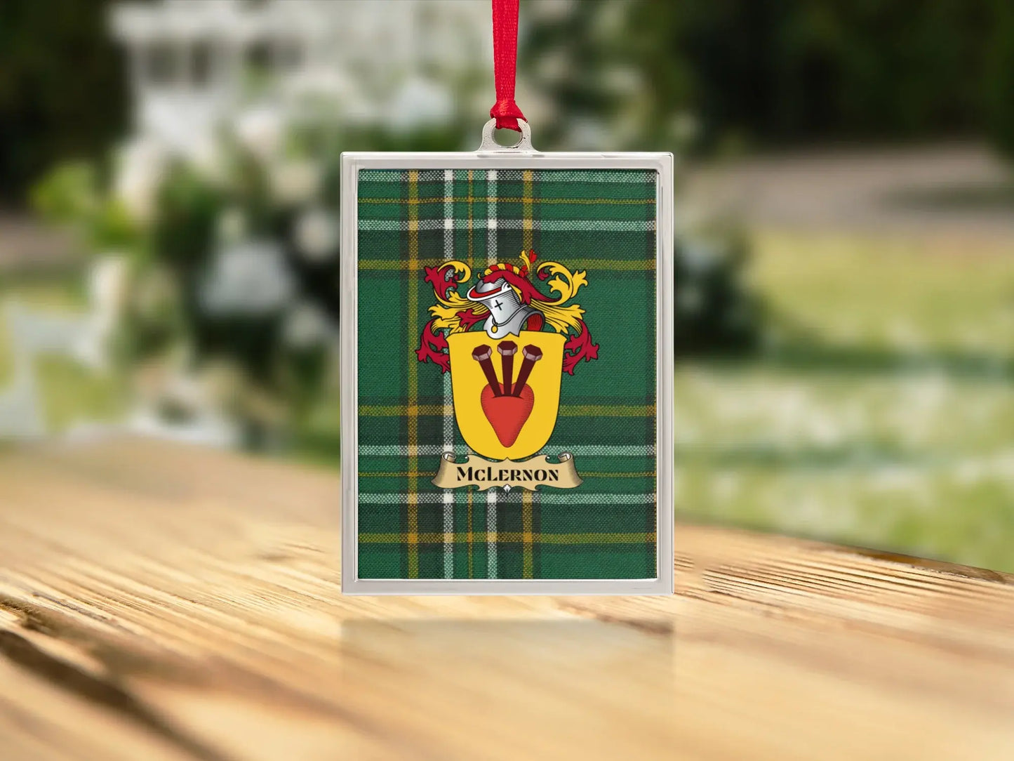 McLernon Family Crest Green Plaid Pattern product