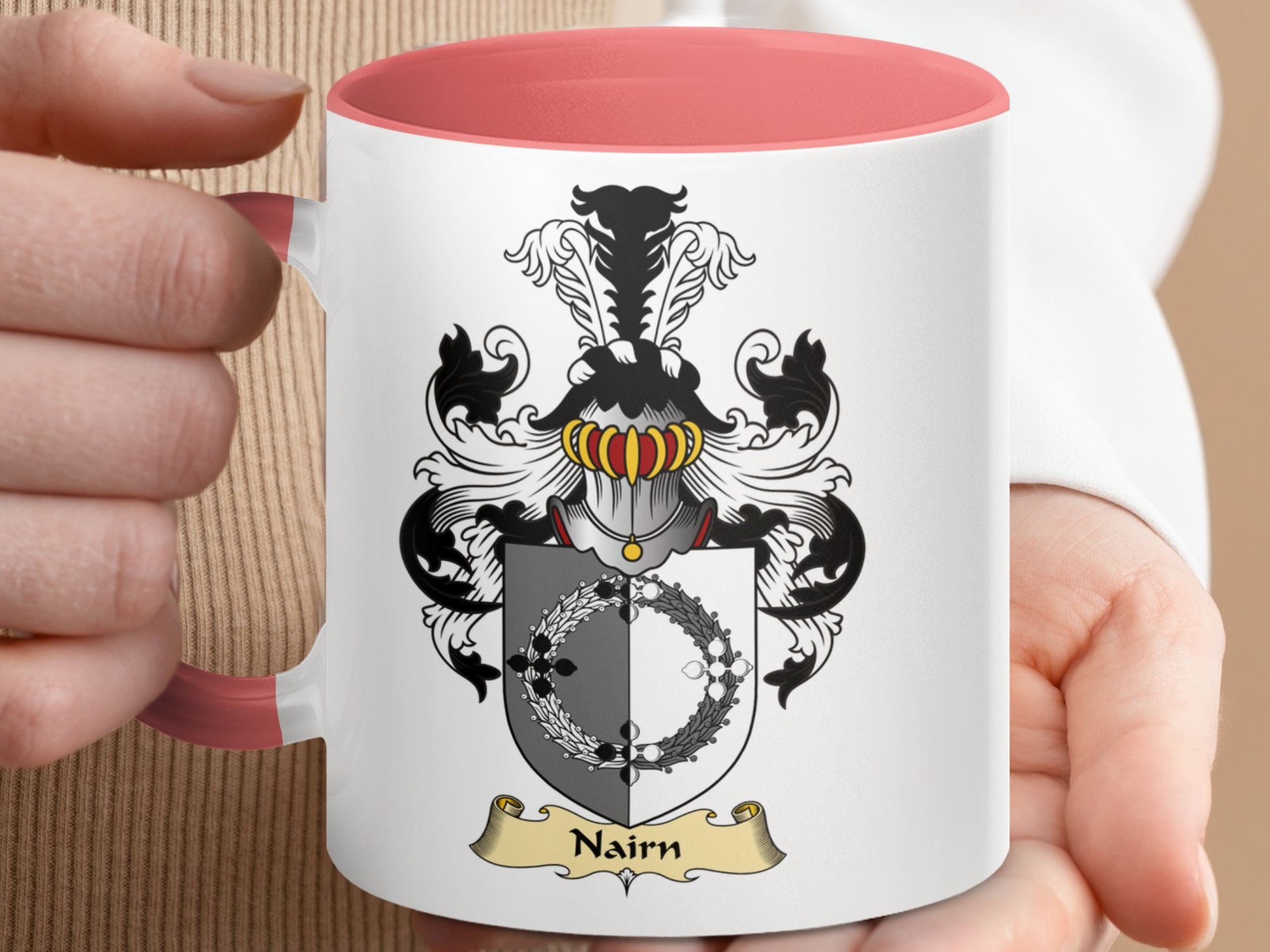 Nairn Family Crest Scottish Clan Coat of Arms Mug - Living Stone Gifts