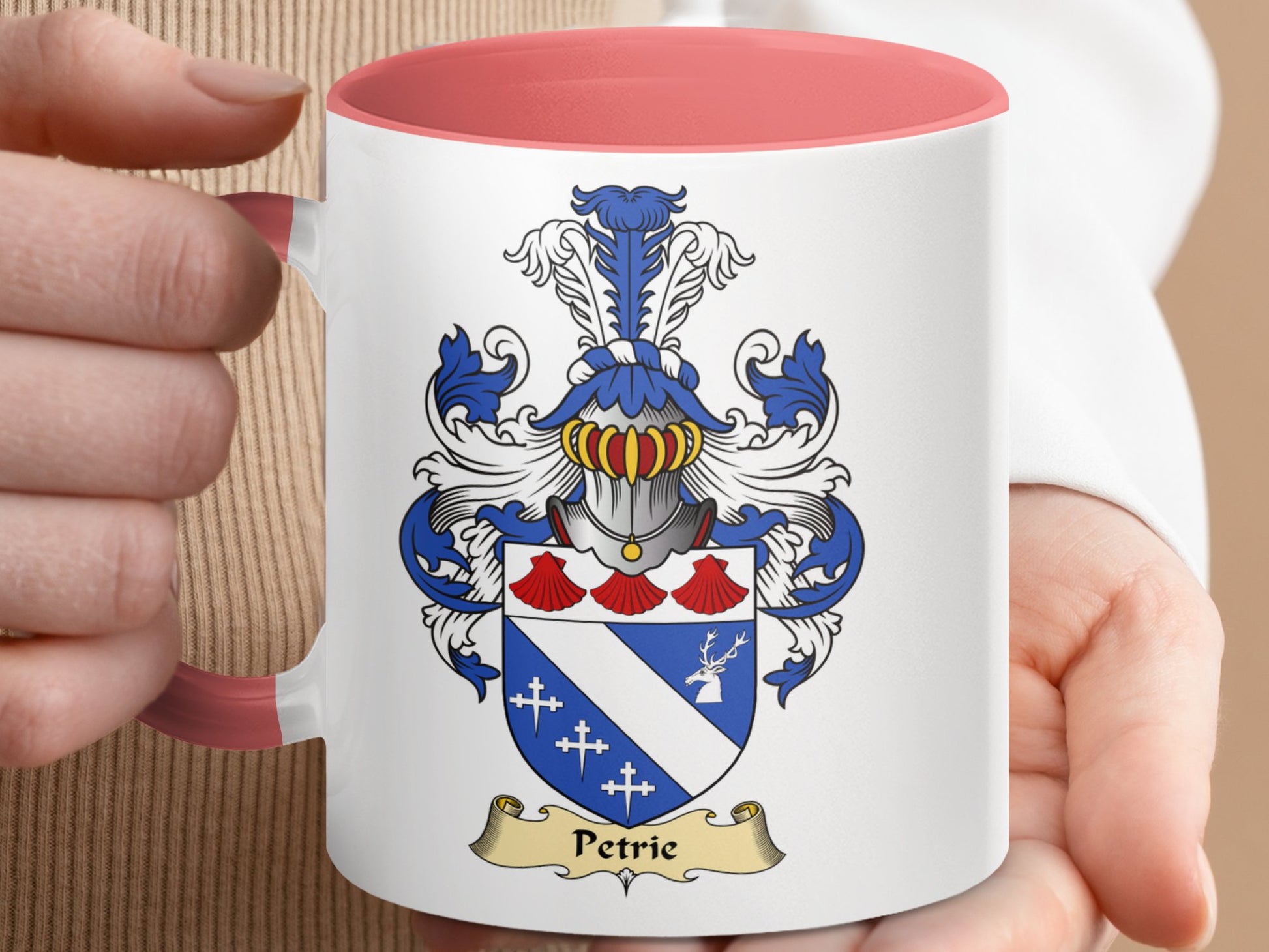 Scottish Clan Surname Coat of Arms Petrie Mug - Living Stone Gifts