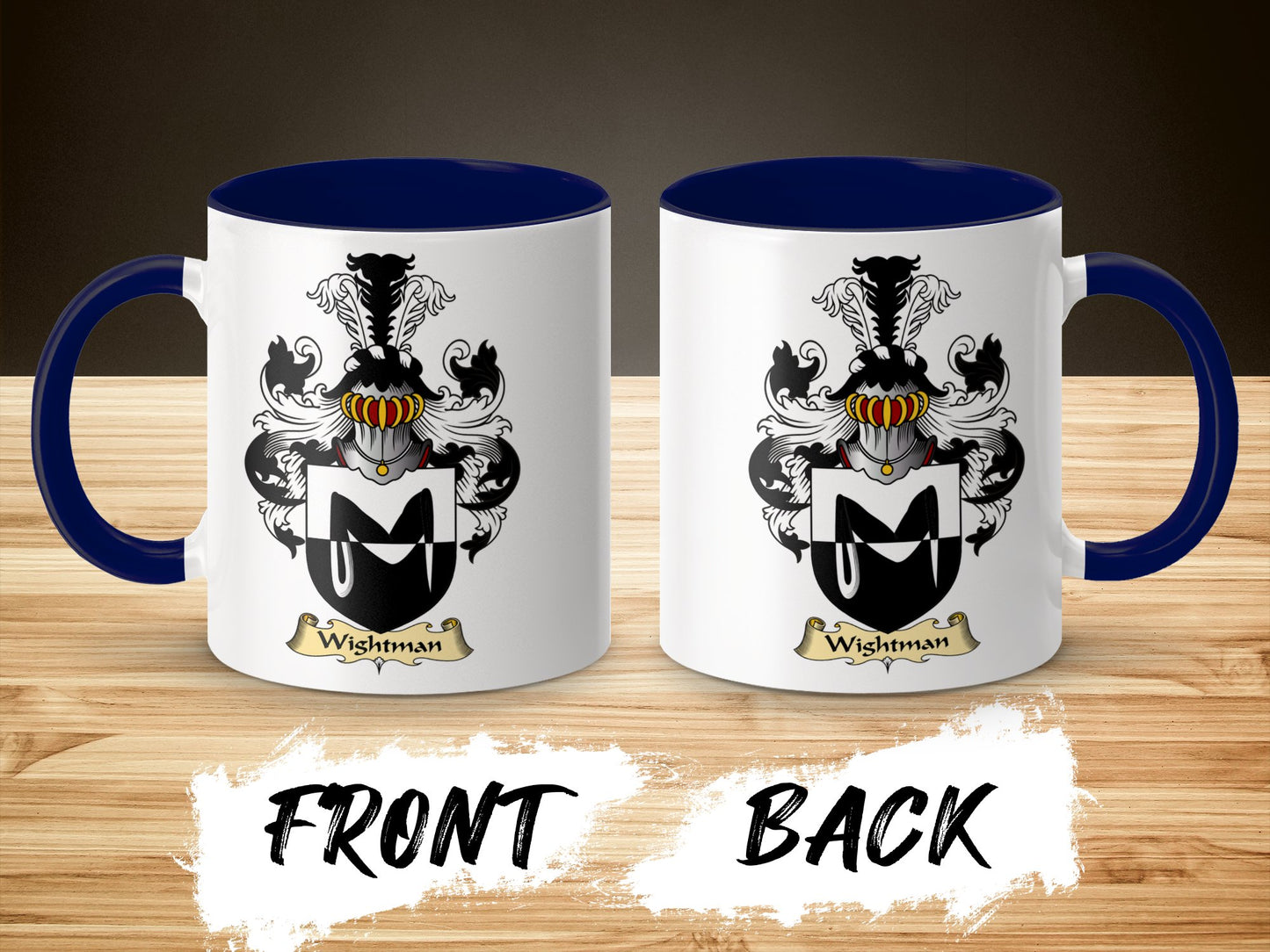 Wightman Scottish Coat of Arms Mug - Living Stone Gifts