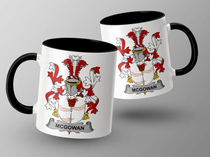 McGowan Family Crest Irish Coat of Arms Coffee Mug - Living Stone Gifts