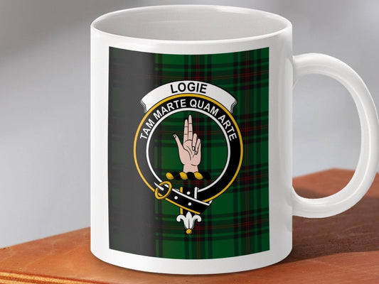 Logie Clan Crest Tartan Personalized Mug Product