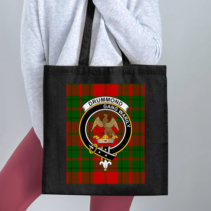 Drummond Clan Crest Tartan Gang Warily Tote Bag - Living Stone Gifts