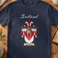 Balmakin Scottish family shield T-shirt in Navy