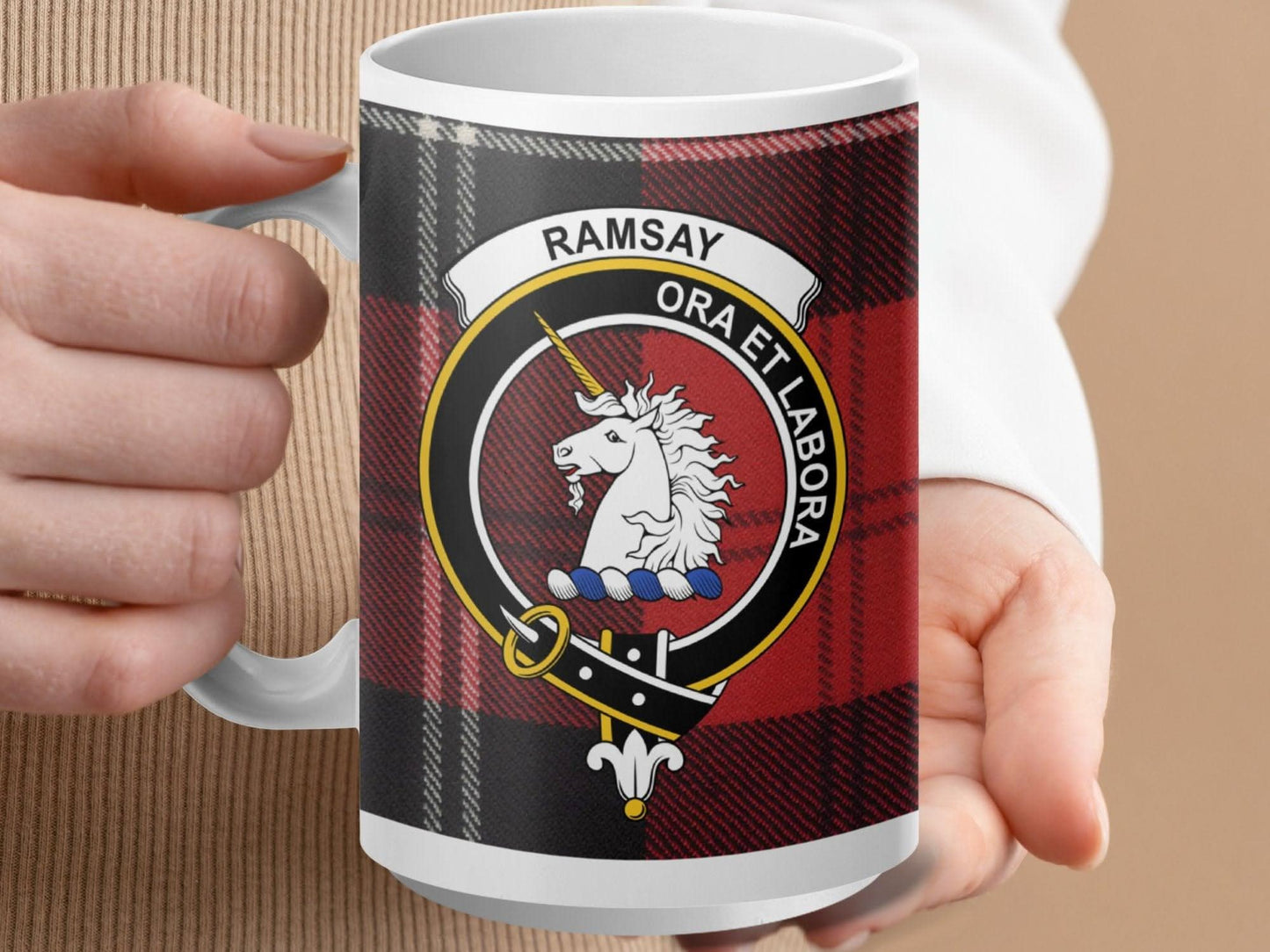 Clan Ramsay Tartan Plaid Mug Coffee Cup Gift product