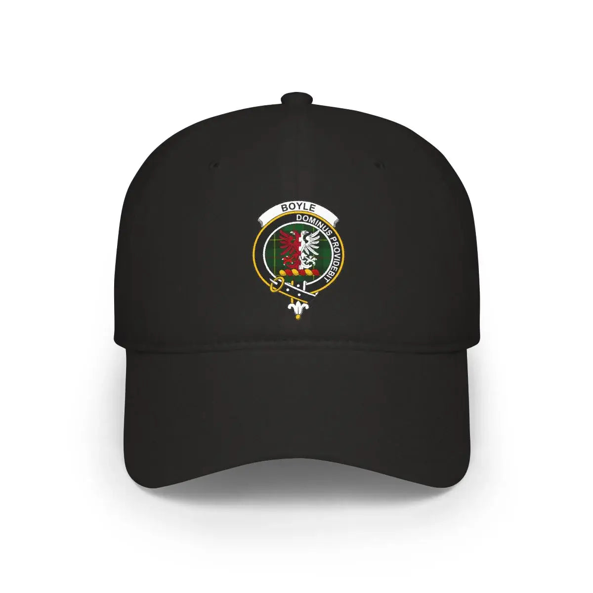 Boyle Dominus Providebit Crest Black Hat