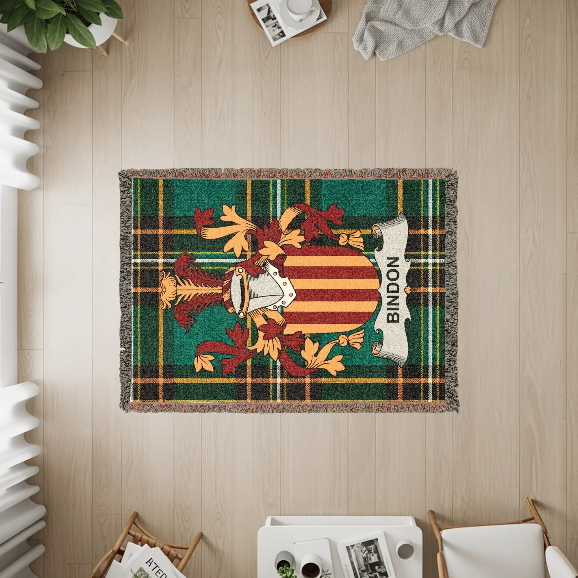 Bindon Family Crest Plaid Design product type