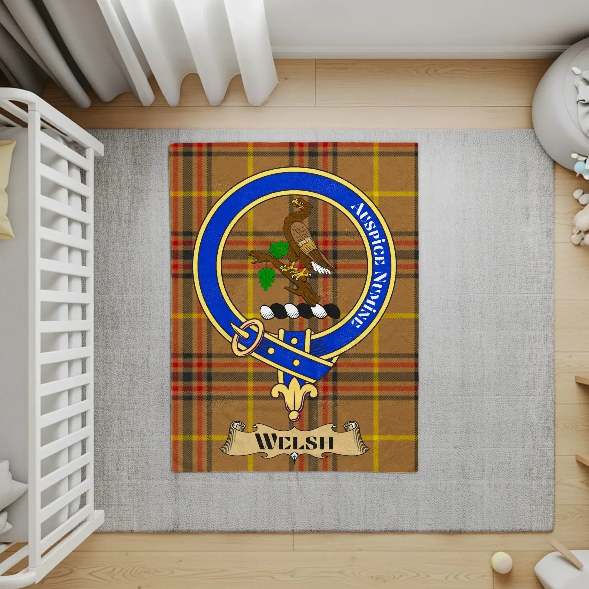 Authentic Scottish Tartan Nursery Area Rug product