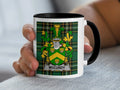 McCurdy Irish family crest black accent mug