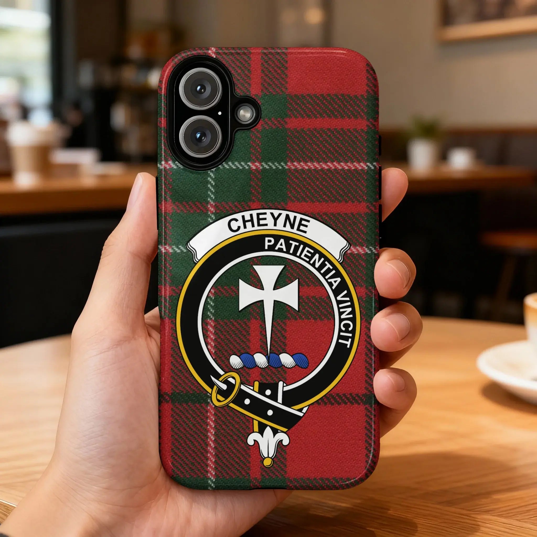 Patience Vincit Cheyne Tartan Plaid Phone Case