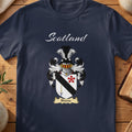 Binnie Scottish family shield T-shirt in Navy