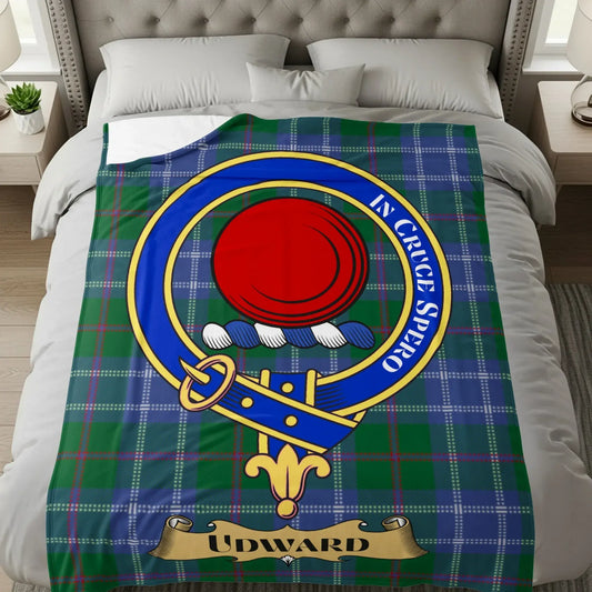 Scottish Clan Crest Tartan Tribe Udward Blanket product