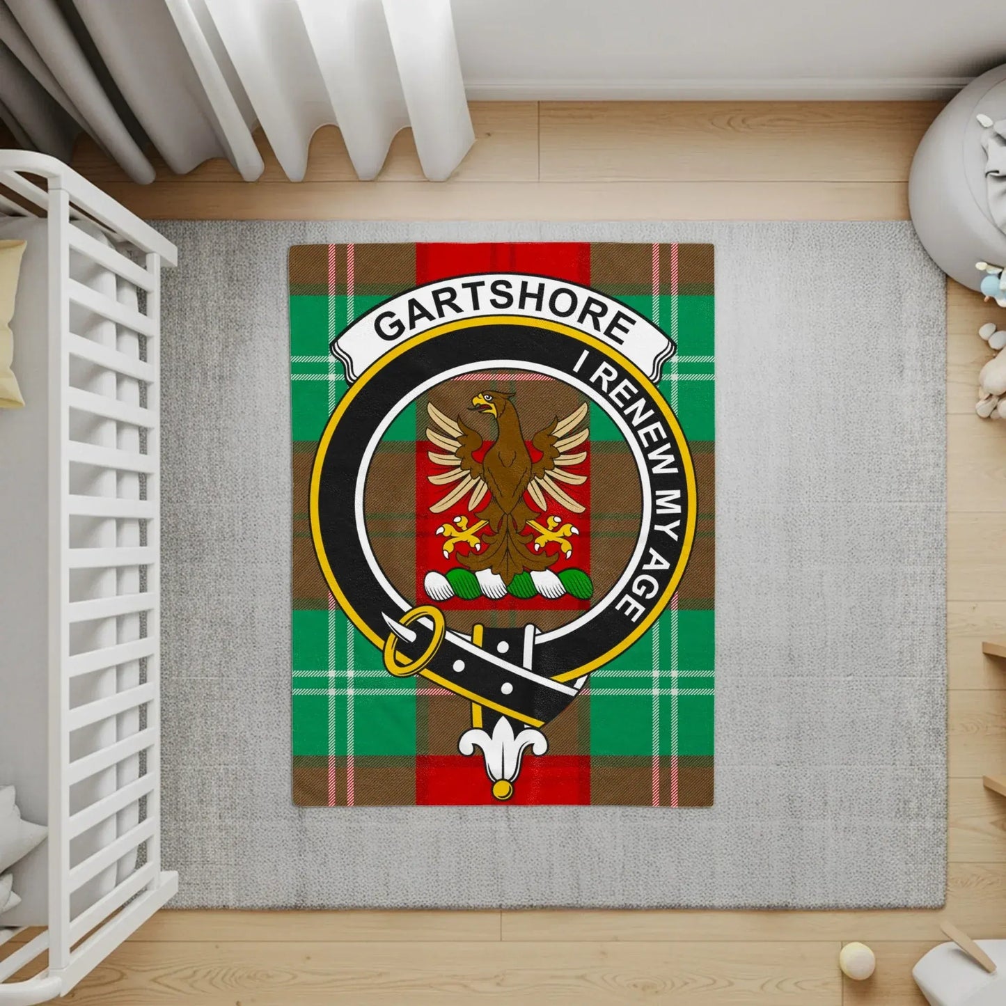Gartshore I Renew My Age Tartan Rug product