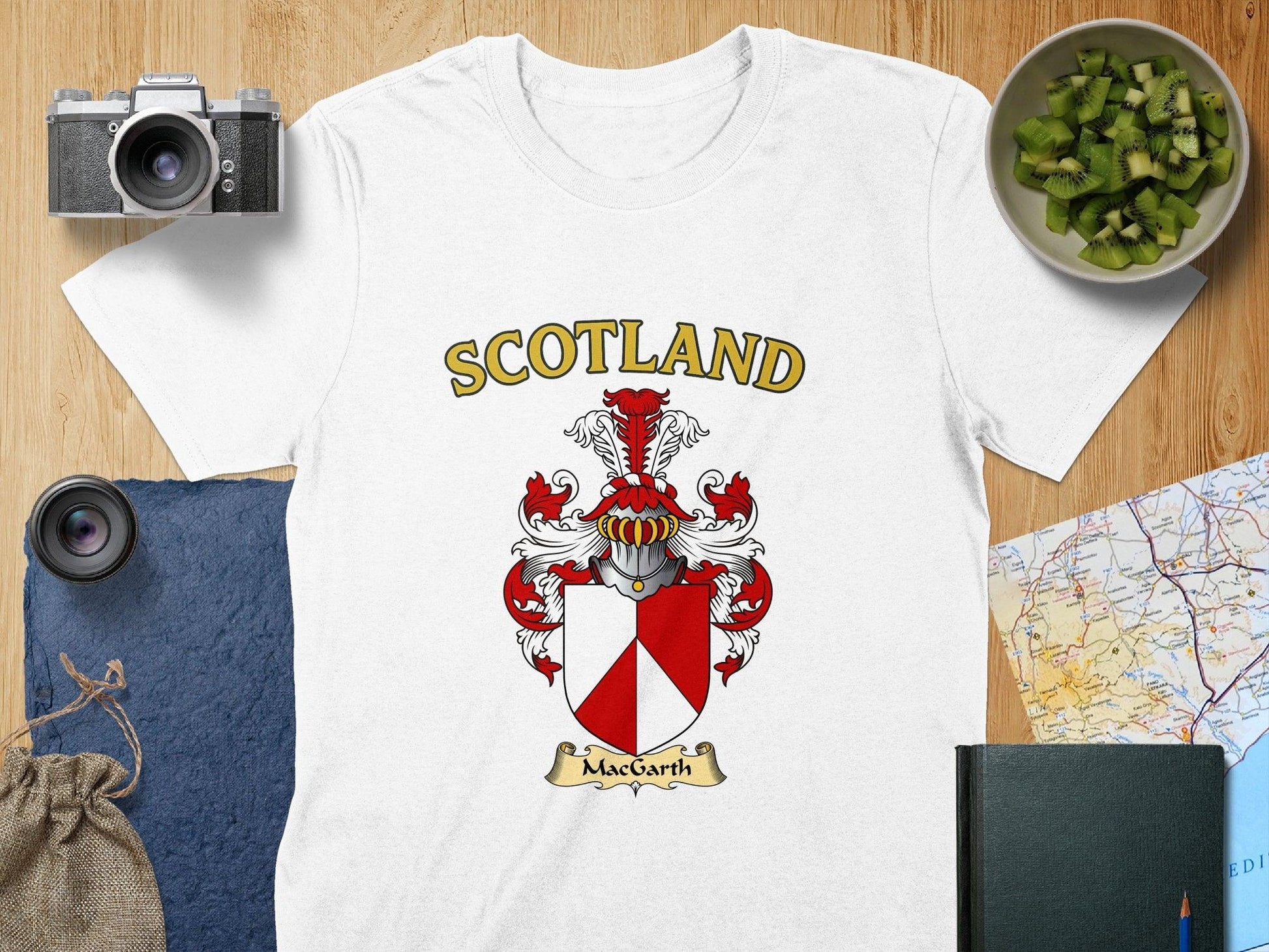 Scotland MacCarth Clan Crest Shield T-Shirt product type