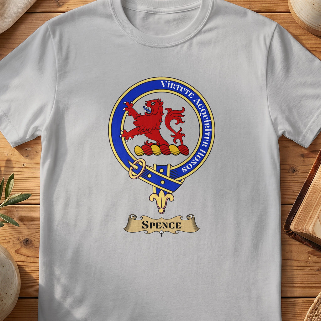 Spence Scottish clan crest T-shirt in Sport Grey