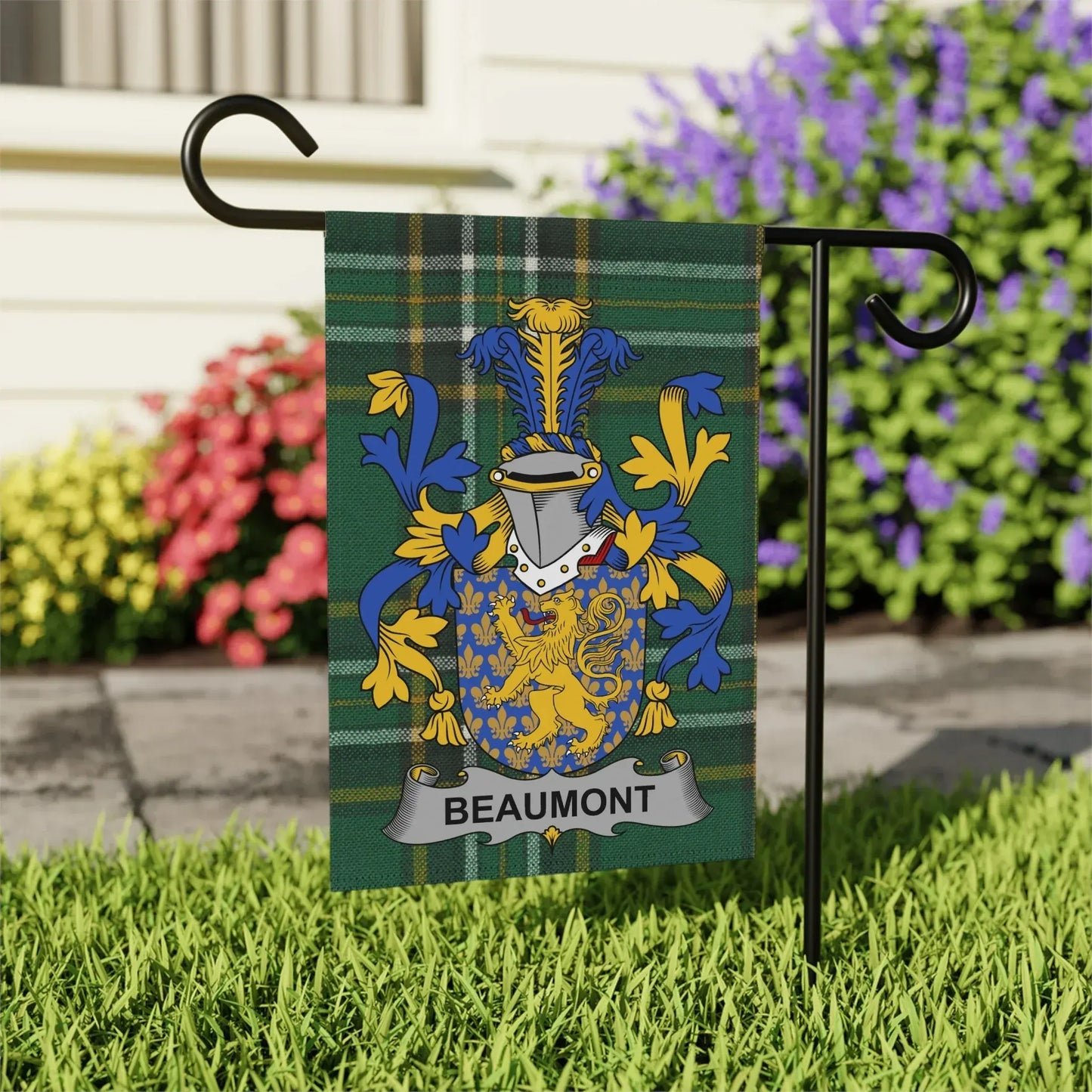 Beaumont Family Crest Garden Flag product