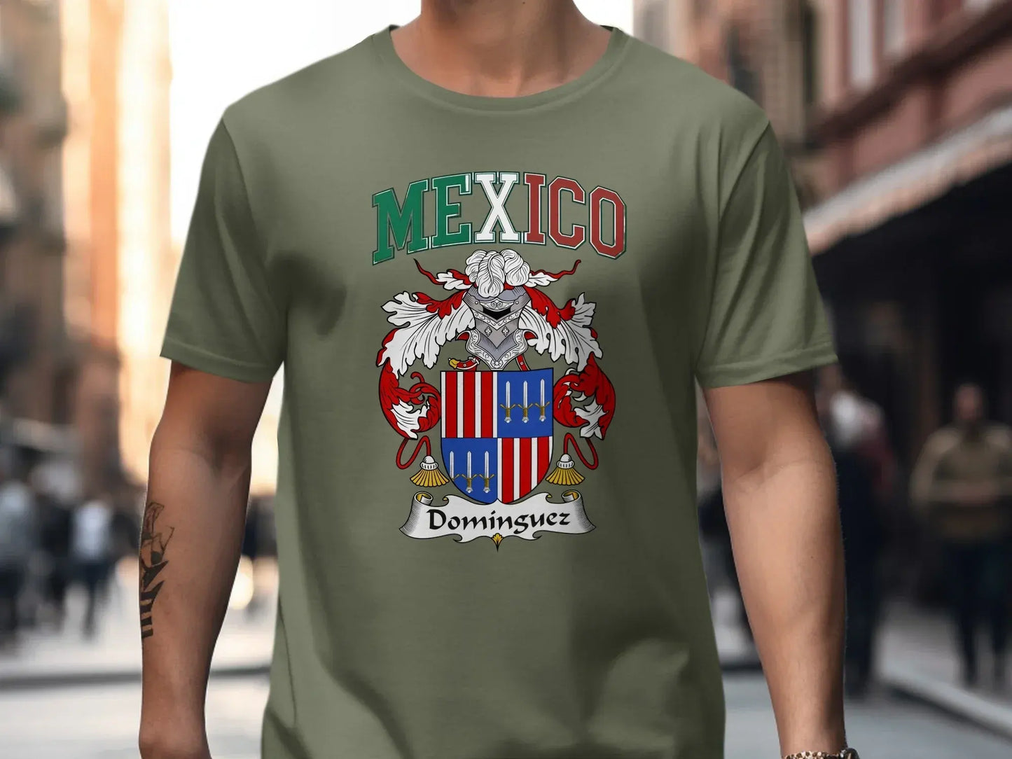 Mexico Dominguez Family Crest T-Shirt product type
